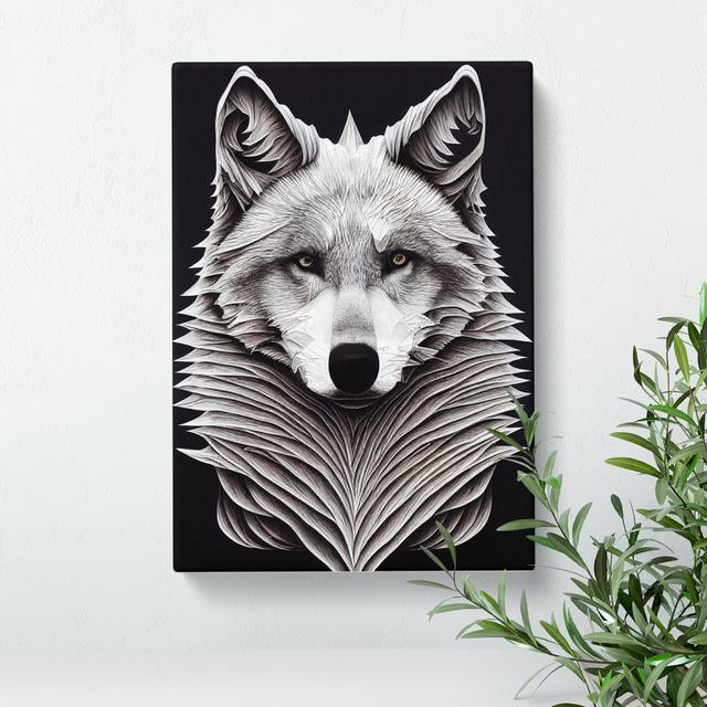 Bust Of The Wolf No.2 Alpen Home Size: 60cm H x 40cm W x 3cm D on Productcaster.