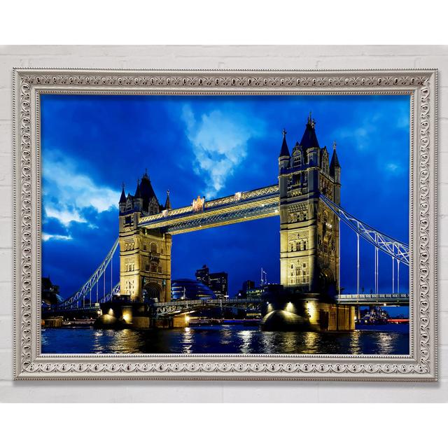 London Bridge Blue Evening Skys - Print Bright Star Size: 84.1cm H x 118.9cm W x 3cm D on Productcaster.