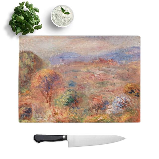 Landscape Vol.6 by Pierre-Auguste Renoir Chopping Board East Urban Home Size: 28.5cm W x 39cm L on Productcaster.