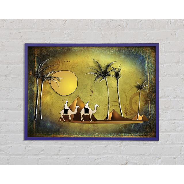 Egyptian Pyramids 4 - Single Picture Frame Art Prints Ophelia & Co. Size: 29.7cm H x 42cm W x 2cm D on Productcaster.