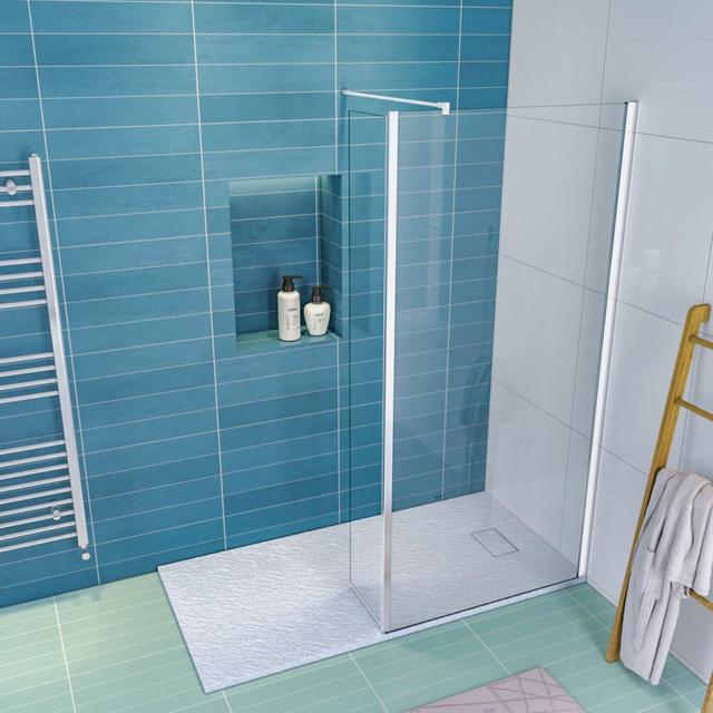 Hafsa Rectangular Enclosure Shower Enclosure Belfry Bathroom Size: 1850mm H x 1400mm W x 700mm D on Productcaster.