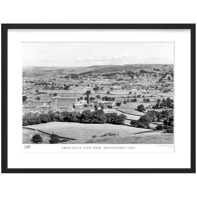 'Cross Hills, View from Ravenstones C1965' - Picture Frame Photograph Print on Paper The Francis Frith Collection Size: 60cm H x 80cm W x 2.3cm D on Productcaster.