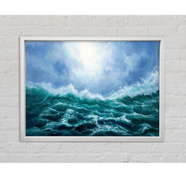 Turquoise Ocean Wonder - Print Bright Star Size: 100cm H x 141.4cm W x 3.3cm D on Productcaster.