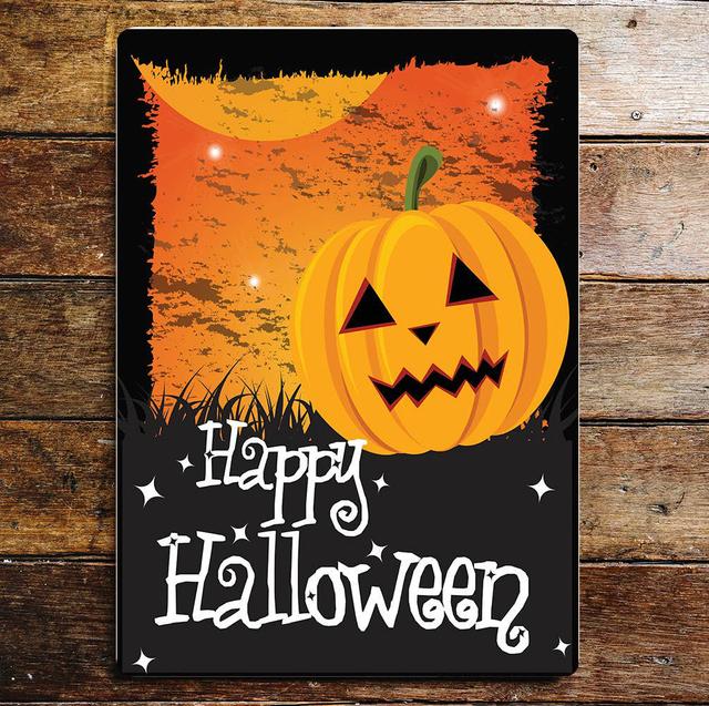 Happy Halloween Pumpkin Wall Décor The Seasonal Aisle Size: 25cm H x 20cm W on Productcaster.