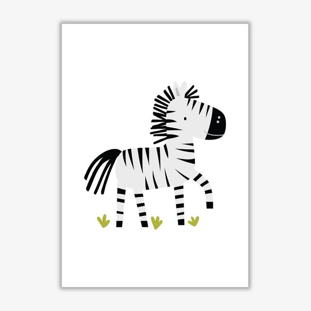 Children's Animals, Zebra - Print East Urban Home Format: No Frame, Size: 42 cm H x 30 cm W x 1 cm D on Productcaster.