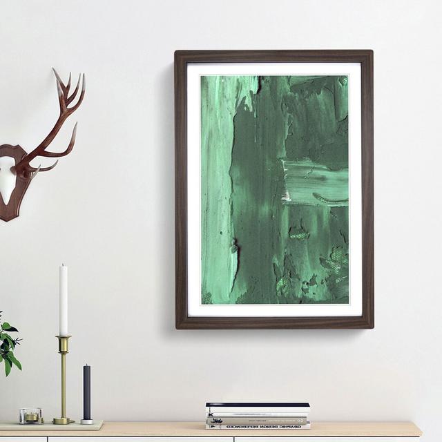 Abstract Art Painting Vol.471 by S.Johnson - Picture Frame Painting Print East Urban Home Size: 36cm H x 27cm W x 2cm D, Frame Option: Walnut Framed on Productcaster.