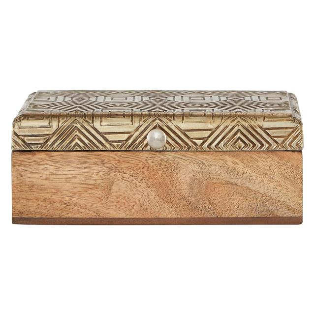 Tahnaout Wooden Decorative Box World Menagerie on Productcaster.