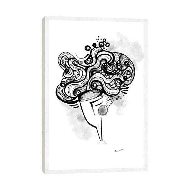 Mindless by Soul Curry Art & Illustrations - Gallery-Wrapped Canvas Giclée on Canvas Lark Manor Format: White Floater Framed, Size: 101.6cm H x 66.04c on Productcaster.