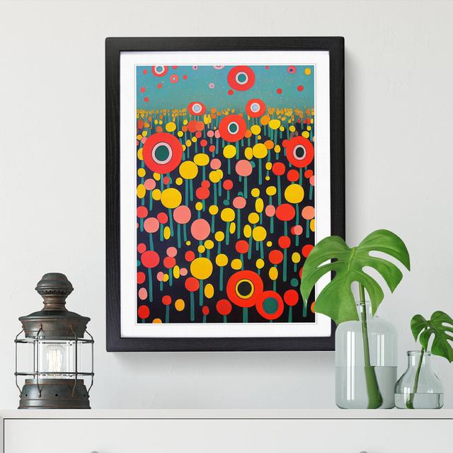 Spring Landscape Flowers - Print ClassicLiving Size: 64cm H x 46cm W x 2cm D, Frame Option: Walnut on Productcaster.