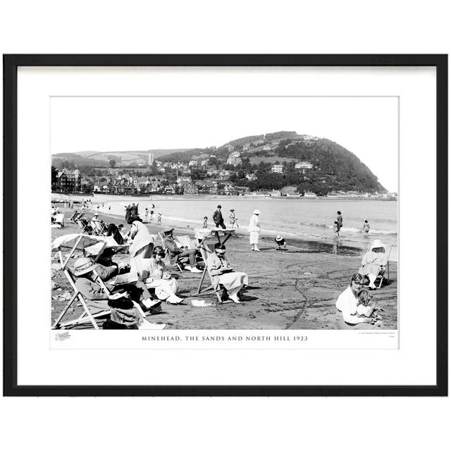 Minehead, The Sands And North Hill 1923 - Single Picture Frame Print The Francis Frith Collection Size: 45cm H x 60cm W x 2.3cm D on Productcaster.