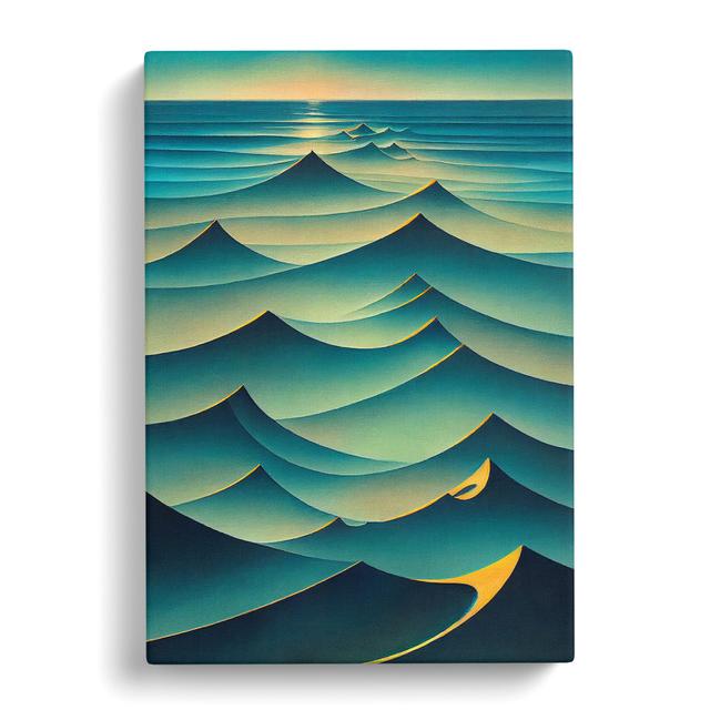 Ocean Seascape Abstract Vol.4 House of Hampton Size: 60cm H x 40cm W x 3cm D on Productcaster.