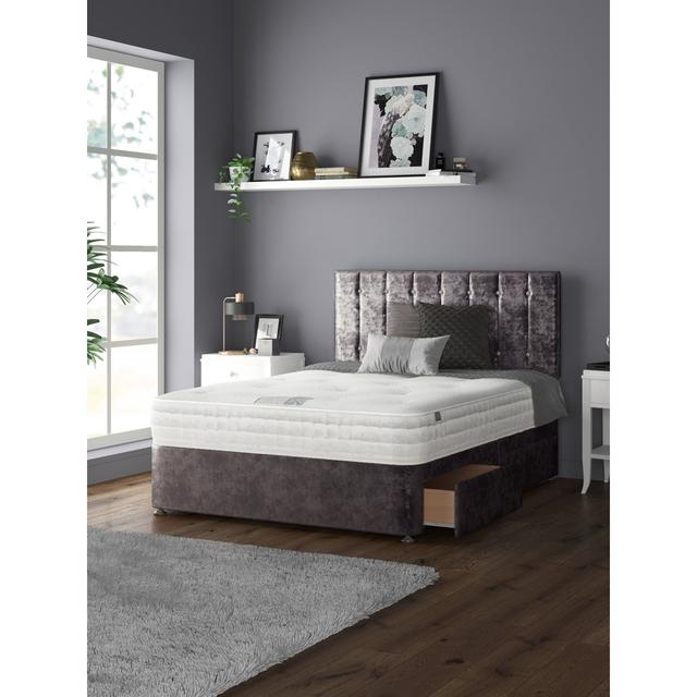 Fain Divan Bed Base Rosdorf Park Colour: Amethyst, Storage Type: No Drawers, Size: Single (3') on Productcaster.