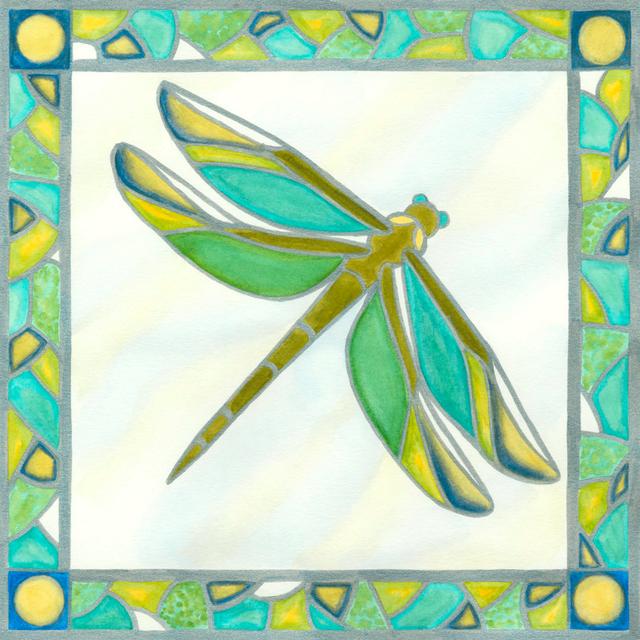 Luminous Dragonfly I - Wrapped Canvas Art Prints August Grove Size: 91cm H x 91cm W on Productcaster.