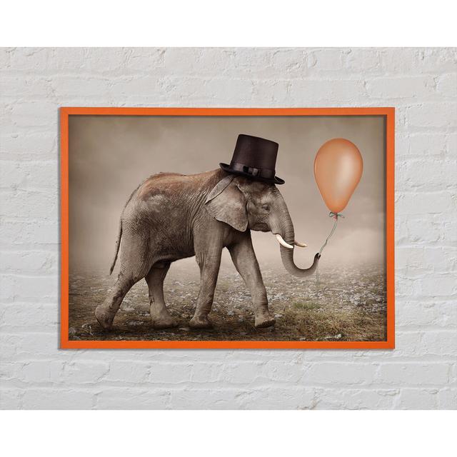 Fuhrman Top Hat Elephant - Single Picture Frame Art Prints Happy Larry Size: 29.7cm H x 42cm W x 2cm D on Productcaster.