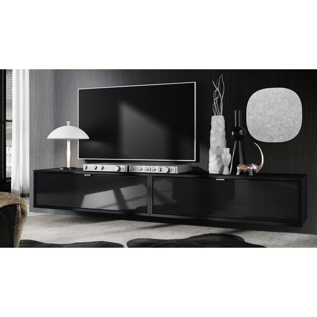 Mccaffrey TV Stand for TVs up to 55" Metro Lane Colour: Black/Black High Gloss on Productcaster.