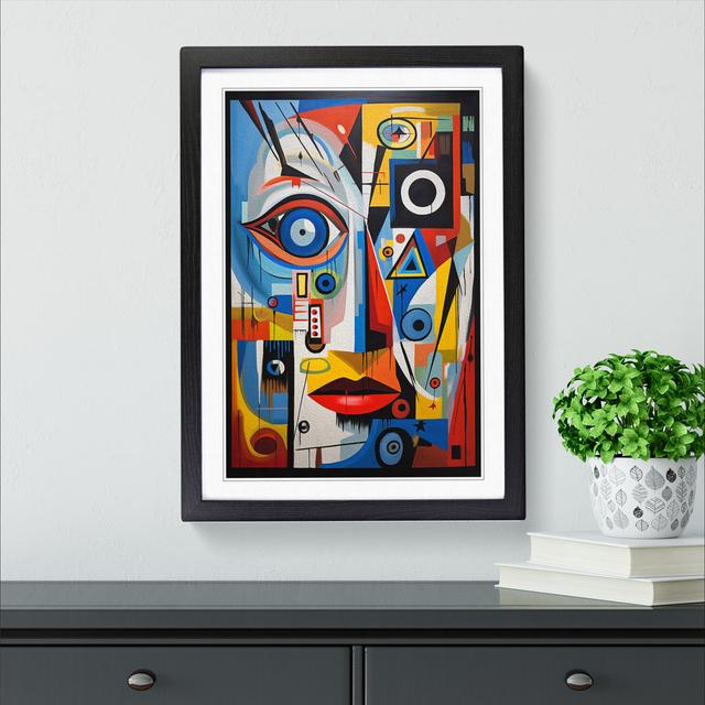 Eye Constructivism - Single Picture Frame Print on Wood Metro Lane Format: Black Framed, Size: 34cm H x 25cm W on Productcaster.