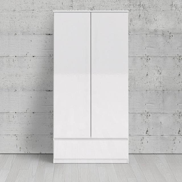 Ahlyssa 2 Door Solid Wood Wardrobe Brayden Studio on Productcaster.