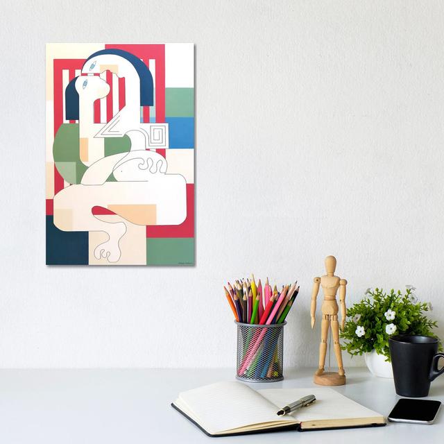 Amourette by Hildegarde Handsaeme - Wrapped Canvas Graphic Art Metro Lane Size: 30.48cm H x 20.32cm W x 1.9cm D on Productcaster.