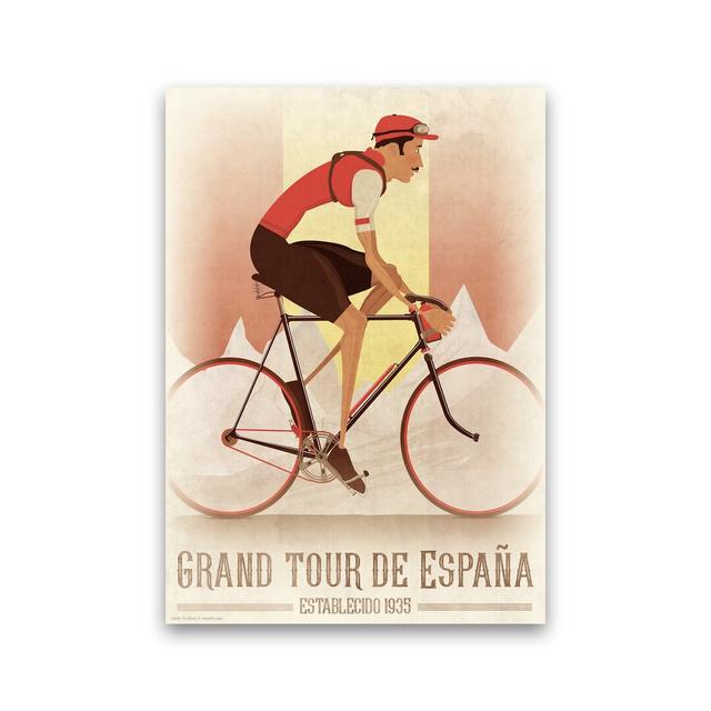 Vint Spanish Tour - Graphic Art Print on Paper Maturi Frame Option: No Framed, Size: 42cm H x 30cm W x 1cm D on Productcaster.