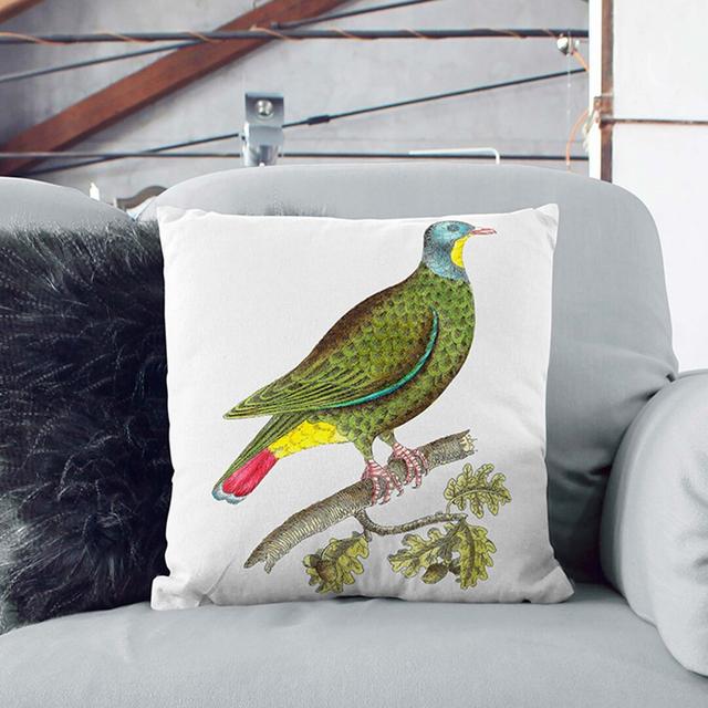 Black-Capped Pigeon by George Shaw Cushion with Filling East Urban Home Size: 55cm H x 55cm W x 20cm D, Backing Colour: Black on Productcaster.