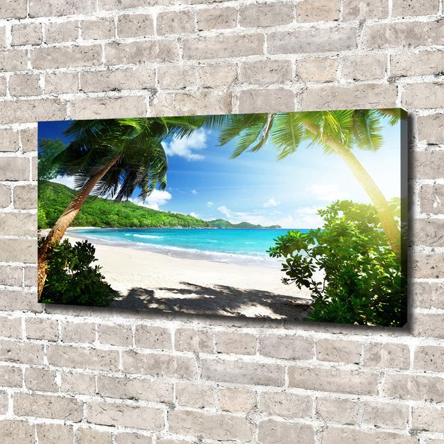 Canvas Print - Wall Art - Prints On Canvas - 140X70 Image Picture Theme: Seychelles Beach Highland Dunes on Productcaster.