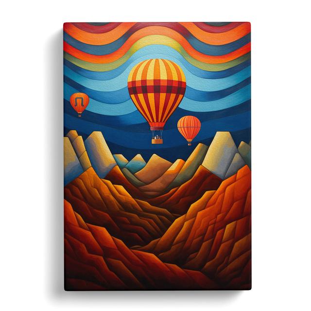 Hot Air Balloon No.2 - Print Alpen Home Size: 76cm H x 50cm W x 3cm D on Productcaster.