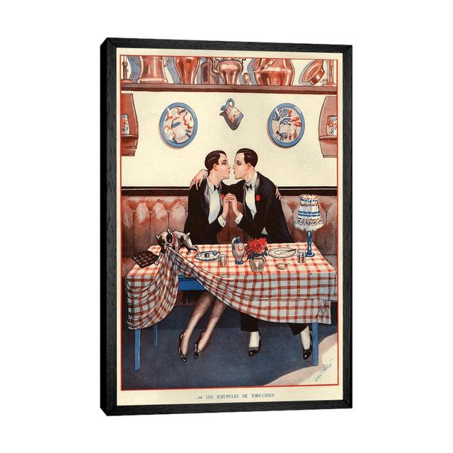 1926 La Vie Parisienne Magazine Plate - Painting on Canvas Corrigan Studio Size: 66.04cm H x 45.72cm W x 3.81cm D, Format: Black Framed on Productcaster.