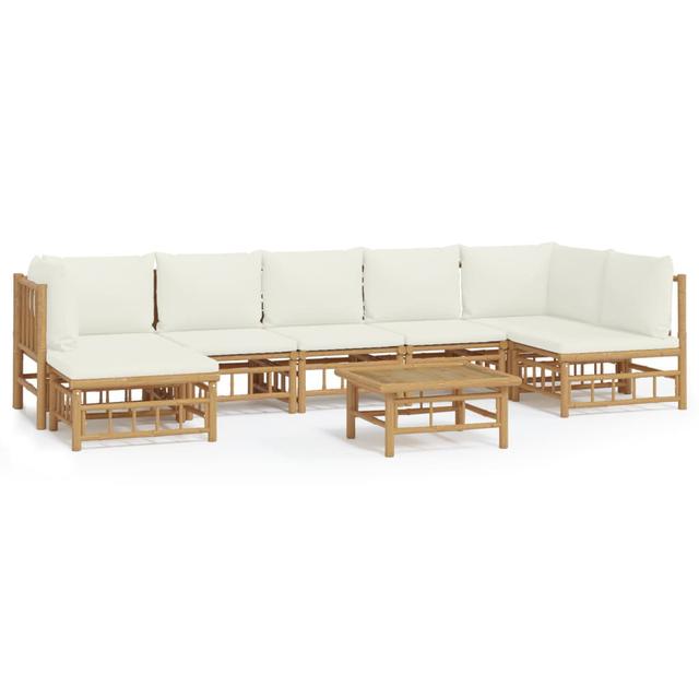 7-Sitzer Lounge-Set Sirmans mit Polster Sansibar Home Farbe (Bezug): Weiß on Productcaster.