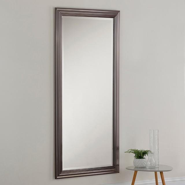 Allysan Flat Wall Mirror Marlow Home Co. Size: 75cm H x 166.5cm W on Productcaster.