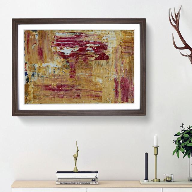 Abstract Art Painting Vol.156 by S.Johnson - Picture Frame Painting Print East Urban Home Frame Option: Walnut Framed, Size: 27cm H x 36cm W x 2cm D on Productcaster.