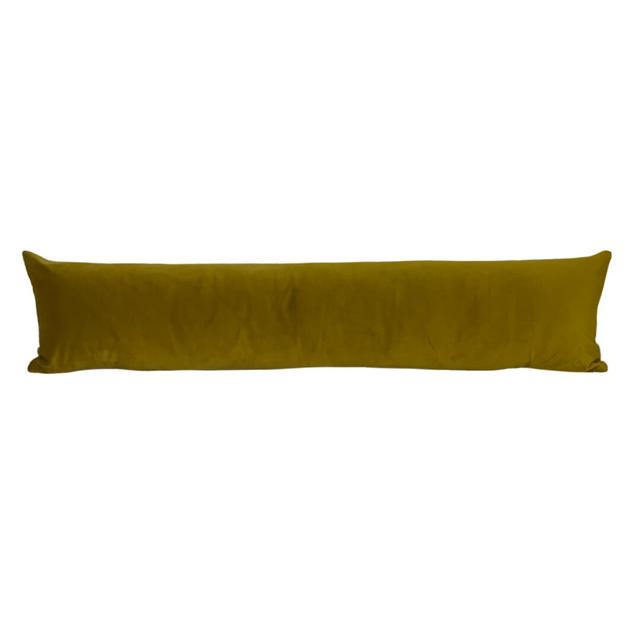 Opulence Velvet Draught Excluder Evans Lichfield Finish: Saffron on Productcaster.