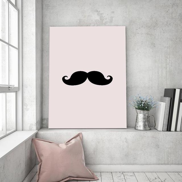 Mustache - Wrapped Canvas Graphic Art Print Latitude Run Size: 120cm H x 80cm W on Productcaster.