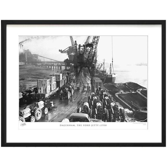 'Dagenham, the Ford Jetty C1950' by Francis Frith - Picture Frame Photograph Print on Paper The Francis Frith Collection Size: 28cm H x 36cm W x 2.3cm on Productcaster.