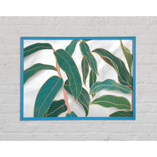 The Leaves of a Branch - Single Picture Frame Art Prints Bay Isle Home Size: 42cm H x 59.7cm W on Productcaster.