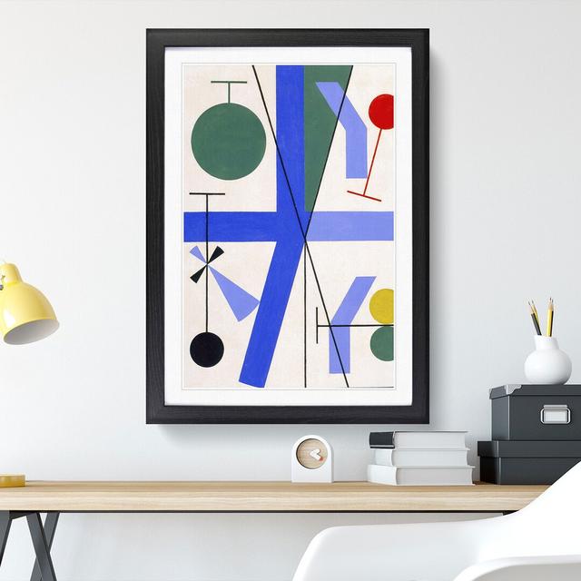 Composition Vol.3 by Sophie Taeuber-Arp - Picture Frame Graphic Art on MDF East Urban Home Frame Option: Black Framed, Size: 48cm H x 36cm W x 2cm D on Productcaster.