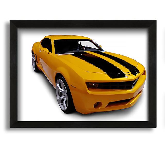 Bumblebee Chevrolet Camaro - Picture Frame Photograph on Canvas Brayden Studio Size: 42cm H x 60cm W on Productcaster.