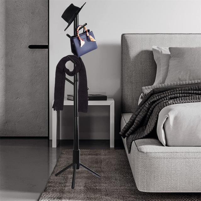 Stonebrook Freestanding Coat Stand in Black Brayden Studio Colour: Black on Productcaster.