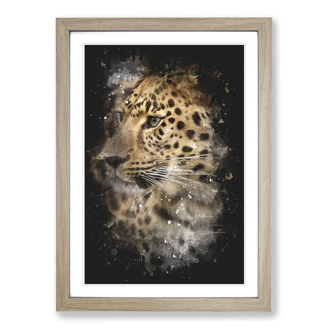 Leopard Vol.1 - Picture Frame Graphic Art East Urban Home Size: 65cm H x 48cm W x 2cm D, Frame Option: Oak Framed on Productcaster.