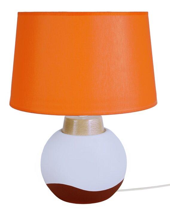 Fabiola 45cm Table Lamp Latitude Run Shade Colour: Orange on Productcaster.