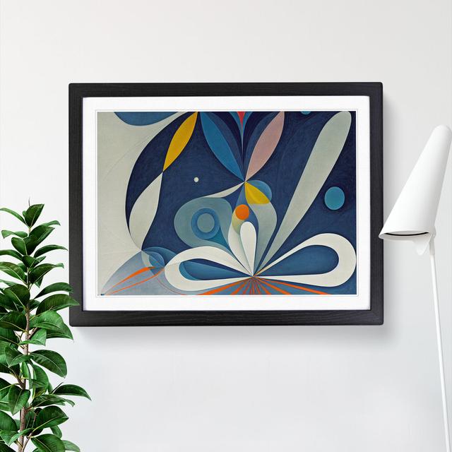 XH1022-9507X Unsurpassed Abstract Art - Single Picture Frame Print Marlow Home Co. Size: 25cm H x 34cm W x 2cm D, Frame Colour: Black on Productcaster.