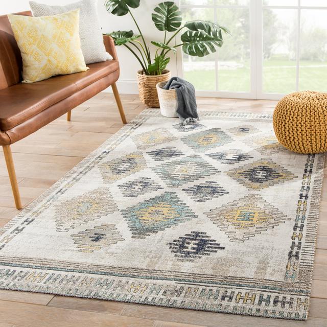 Vanburen Tribal Blue/Yellow Rug Blue Elephant Rug Size: Runner 76 x 244cm on Productcaster.