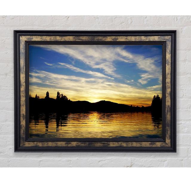 Sunrise Over The Mountain Framed Print Bright Star Size: 100cm H x 141.4cm W on Productcaster.