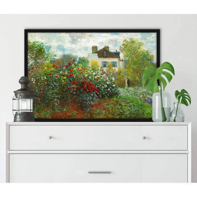 Gerahmtes Leinwandbild Der Garten des Künstlers in Argenteuil von Claude Monet ClassicLiving Größe: 80 cm H x 60 cm B x 2.5 cm T on Productcaster.