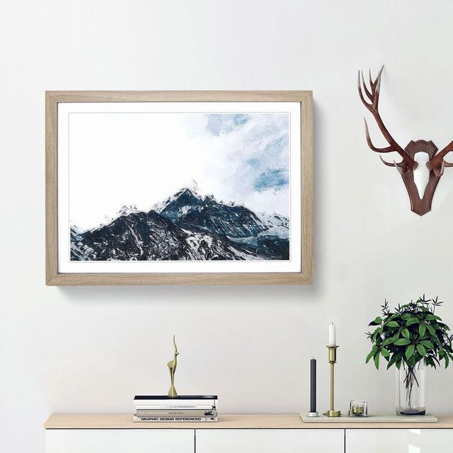 Fish-Tail Mountain in Nepal - Picture Frame Painting Print East Urban Home Frame Option: Oak Framed, Size: 27cm H x 36cm W x 2cm D on Productcaster.