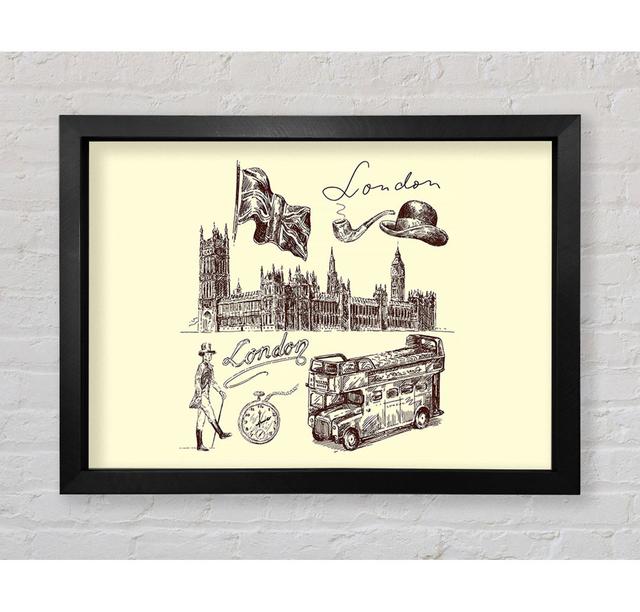 Retro City - Single Picture Frame Art Prints Rosalind Wheeler Size: 42cm H x 59.7cm W on Productcaster.