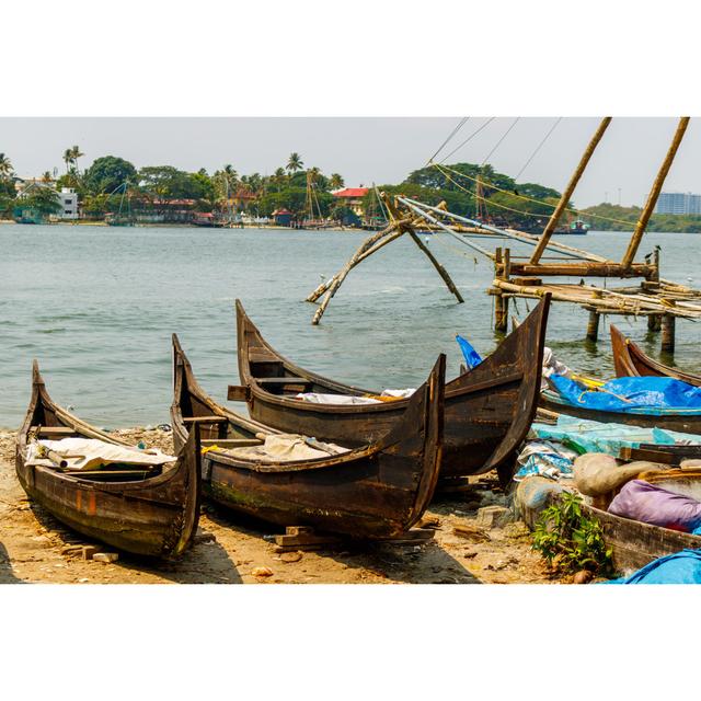 Shores On Kochi by Vladispas - Wrapped Canvas Print Breakwater Bay Size: 61cm H x 91cm W x 3.8cm D on Productcaster.