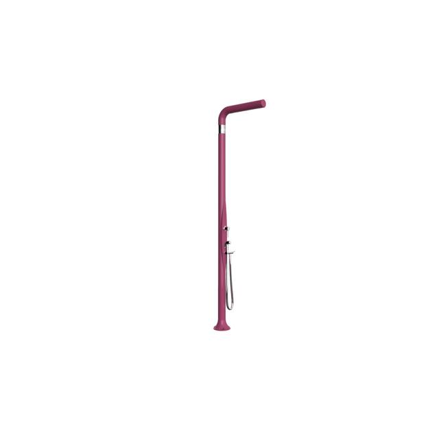 Yang 210cm H Solar Powered Polyethylene Freestanding Outdoor Shower Arkema by Plart Design Group Finish: Fuxia on Productcaster.