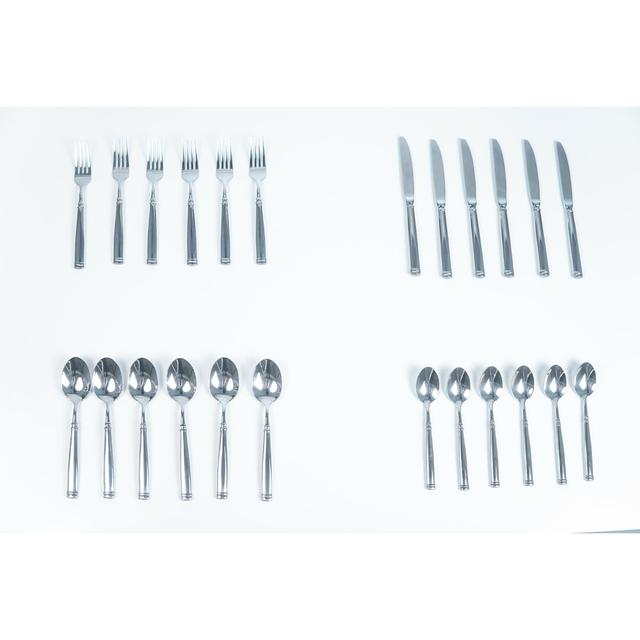 24 Piece 18/10 Stainless Steel Cutlery Set, Service for 6 Jean Patrique on Productcaster.