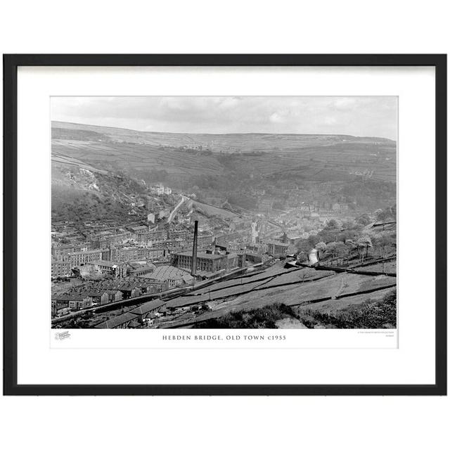 'Hebden Bridge, Old Town C1955' - Picture Frame Photograph Print on Paper The Francis Frith Collection Size: 40cm H x 50cm W x 2.3cm D on Productcaster.