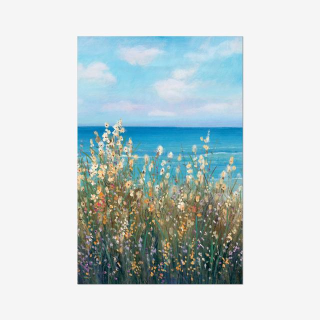 Flowers at the Coast II by Timothy O' Toole - Wrapped Canvas Painting Beachcrest Home Size: 46cm H x 30cm W, Format: Wrapped Canvas on Productcaster.